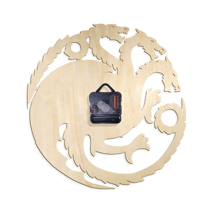 Dragon Custom Wooden Wall Clock