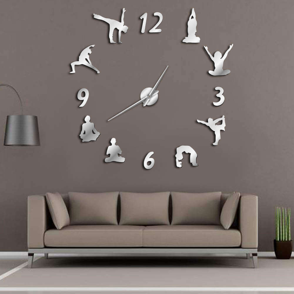 DIY Wall Clock  | Yoga | 19'' - 37'' | AWC021