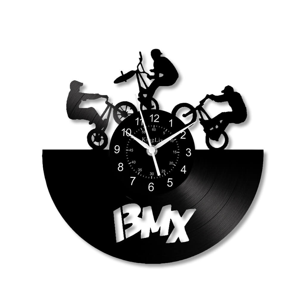 LED Vinyl Wall Clock | BMX Bicycle | 12'' | 0233WPB