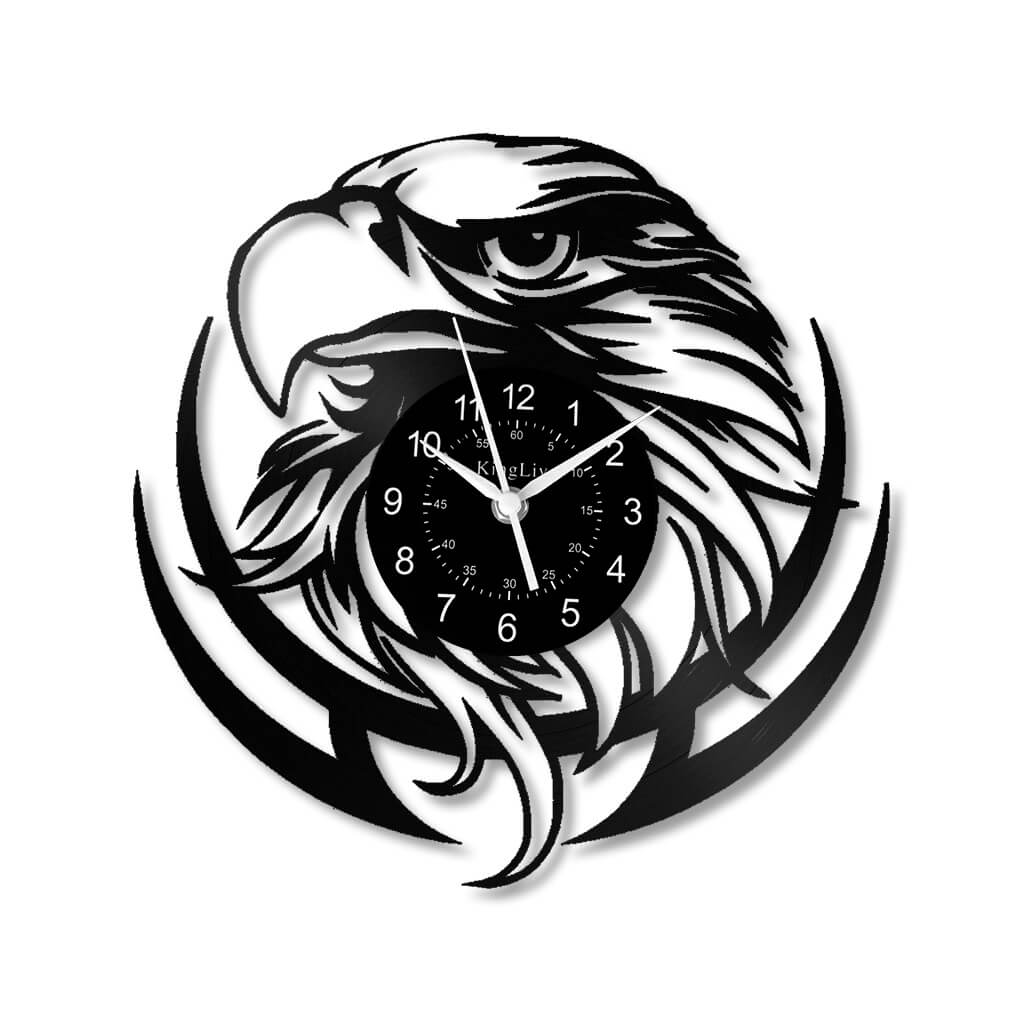 LED Vinyl Wall Clock | Eagle | 12''