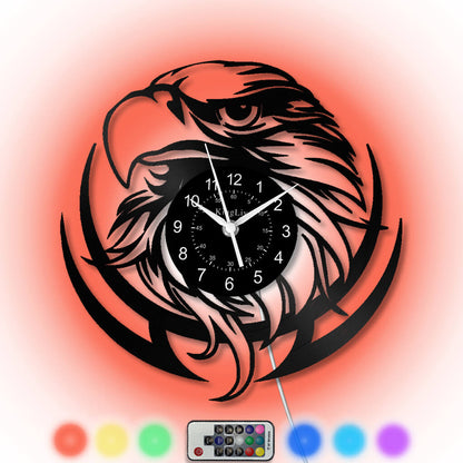 LED Vinyl Wall Clock | Eagle | 12''