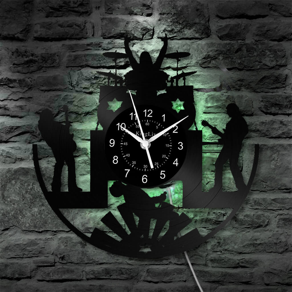 Vinyl Wall Clock | Band Music | 12'' | 0118WPB