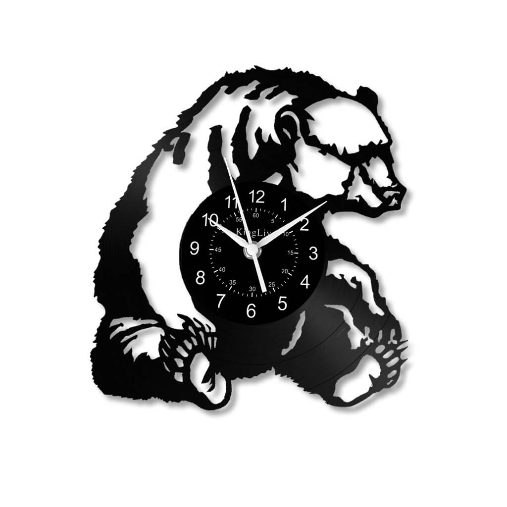 LED Vinyl Wall Clock | Bear | 12'' | 0294WPB