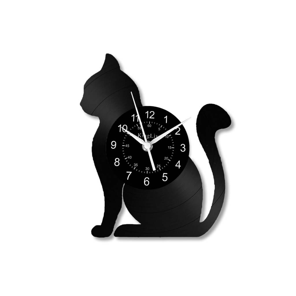 Vinyl Wall Clock | Cat | 12''