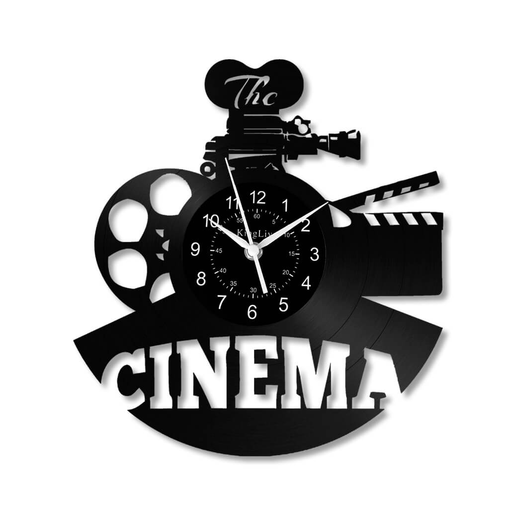 LED Vinyl Wall Clock | Cinema | 12'' | 0237WPB