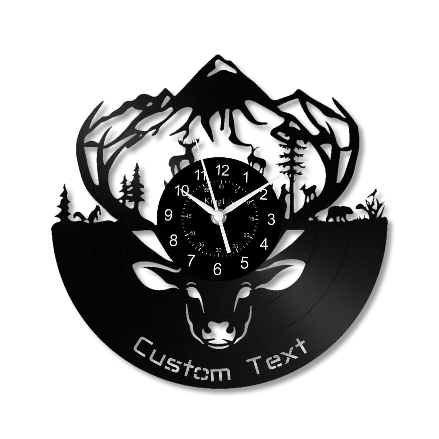 LED Vinyl Wall Clock | Moose Deer