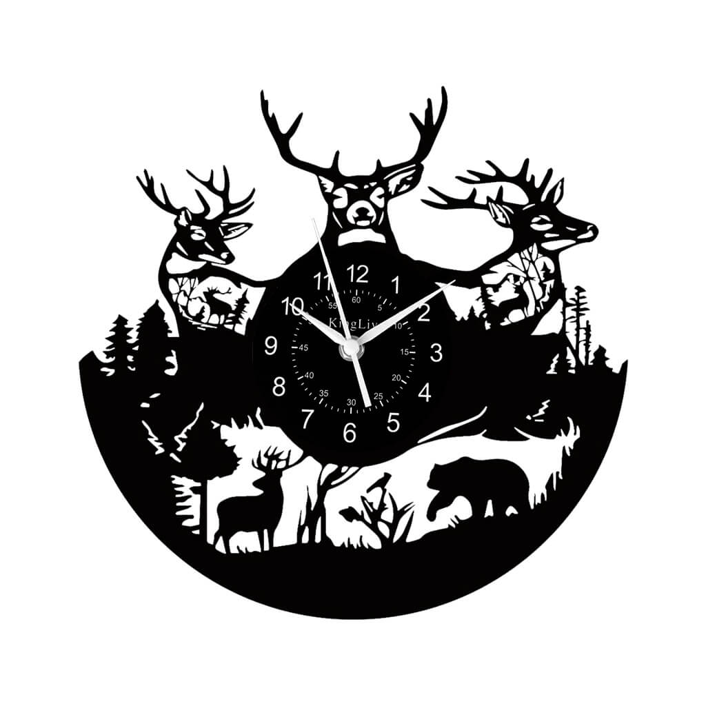 LED Vinyl Wall Clock | Deer