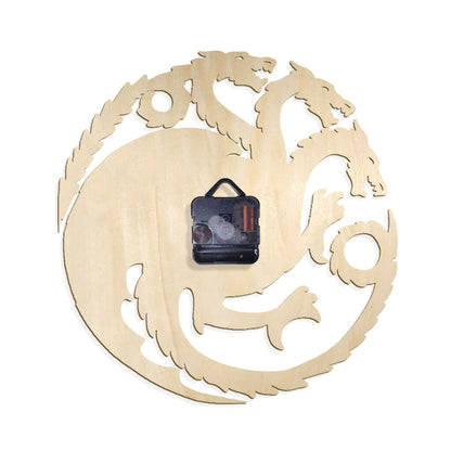 Dragon Custom Wooden Wall Clock