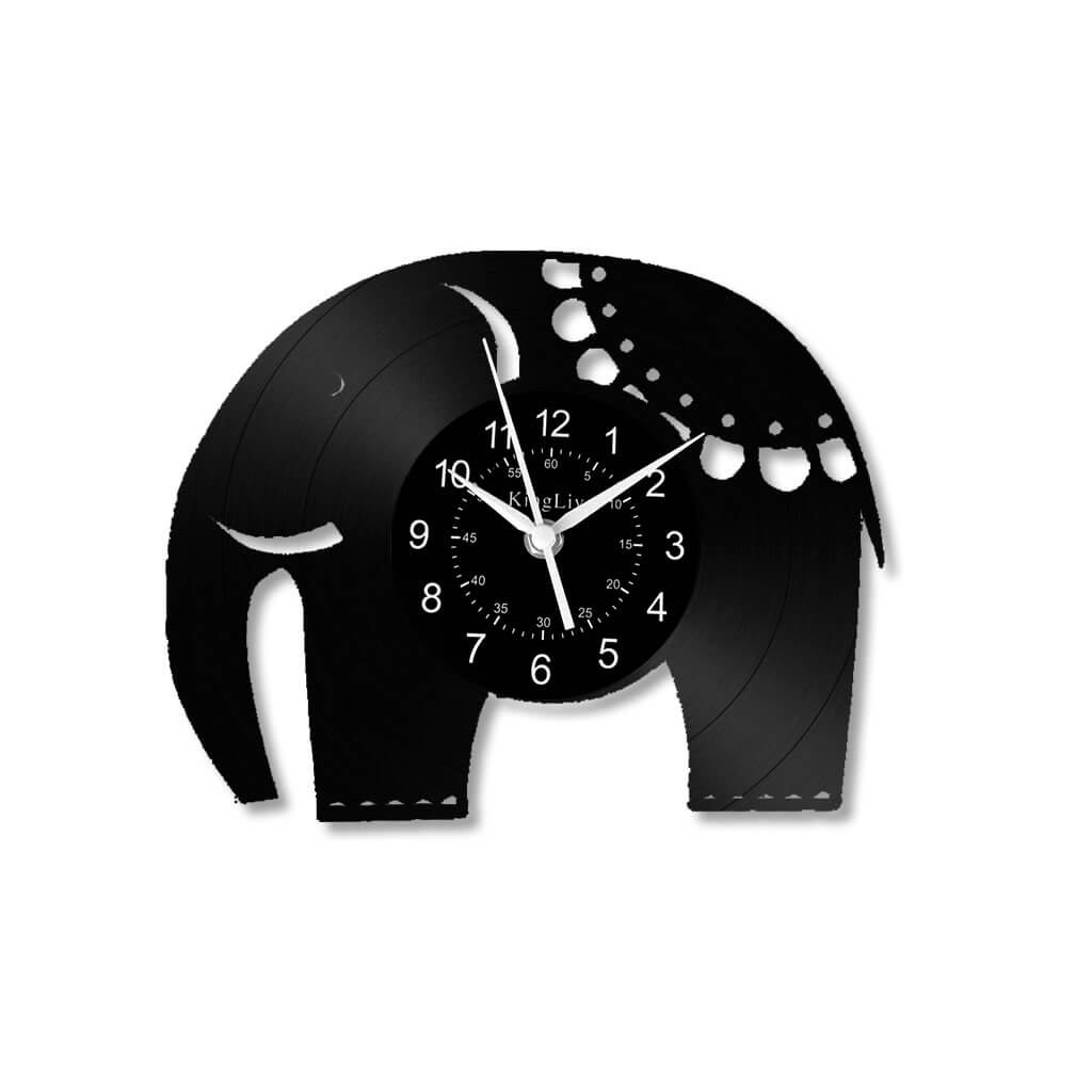 LED Vinyl Wall Clock | Elephant | 12''