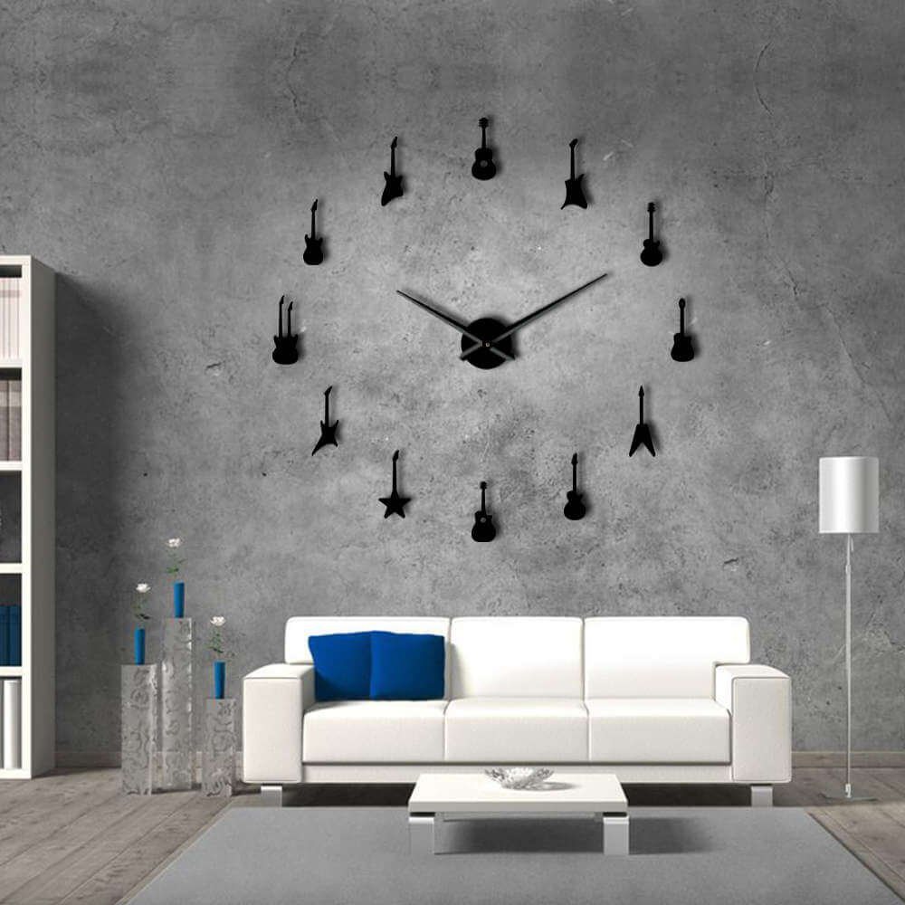 DIY Wall Clock  | Guitar | 19'' - 37'' | AWC023
