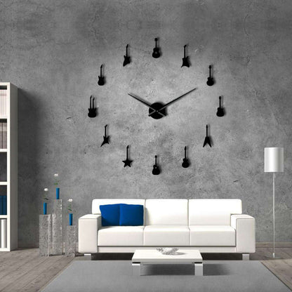 DIY Wall Clock  | Guitar | 19'' - 37'' | AWC023