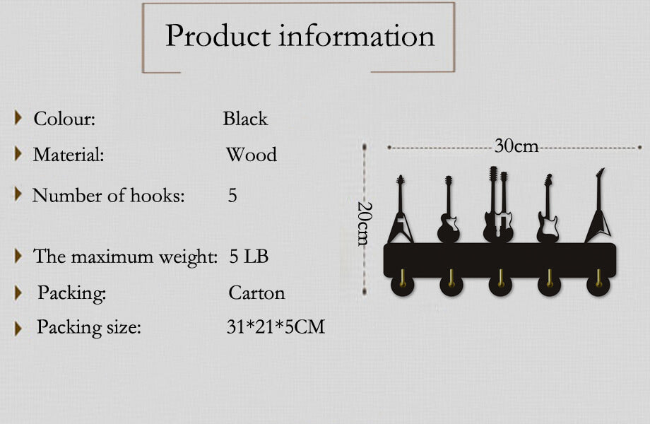 Wall Hook | Guitar | BH031