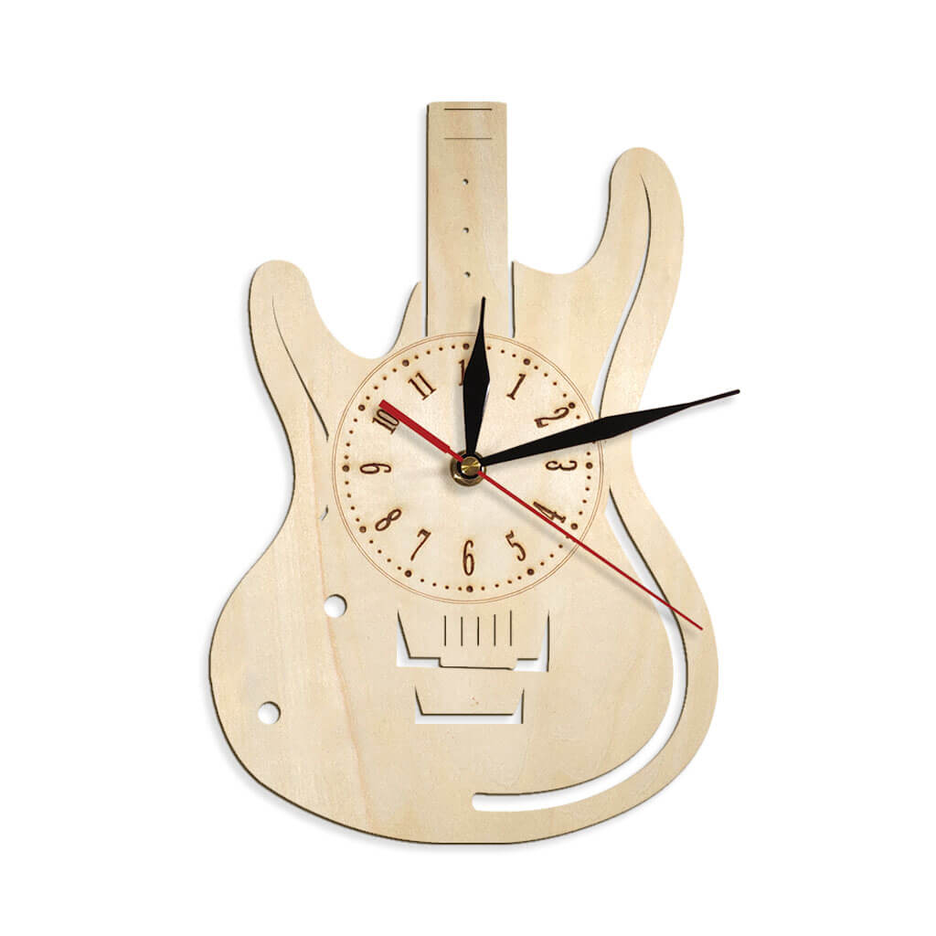 Guitar Custom Wooden Wall Clock