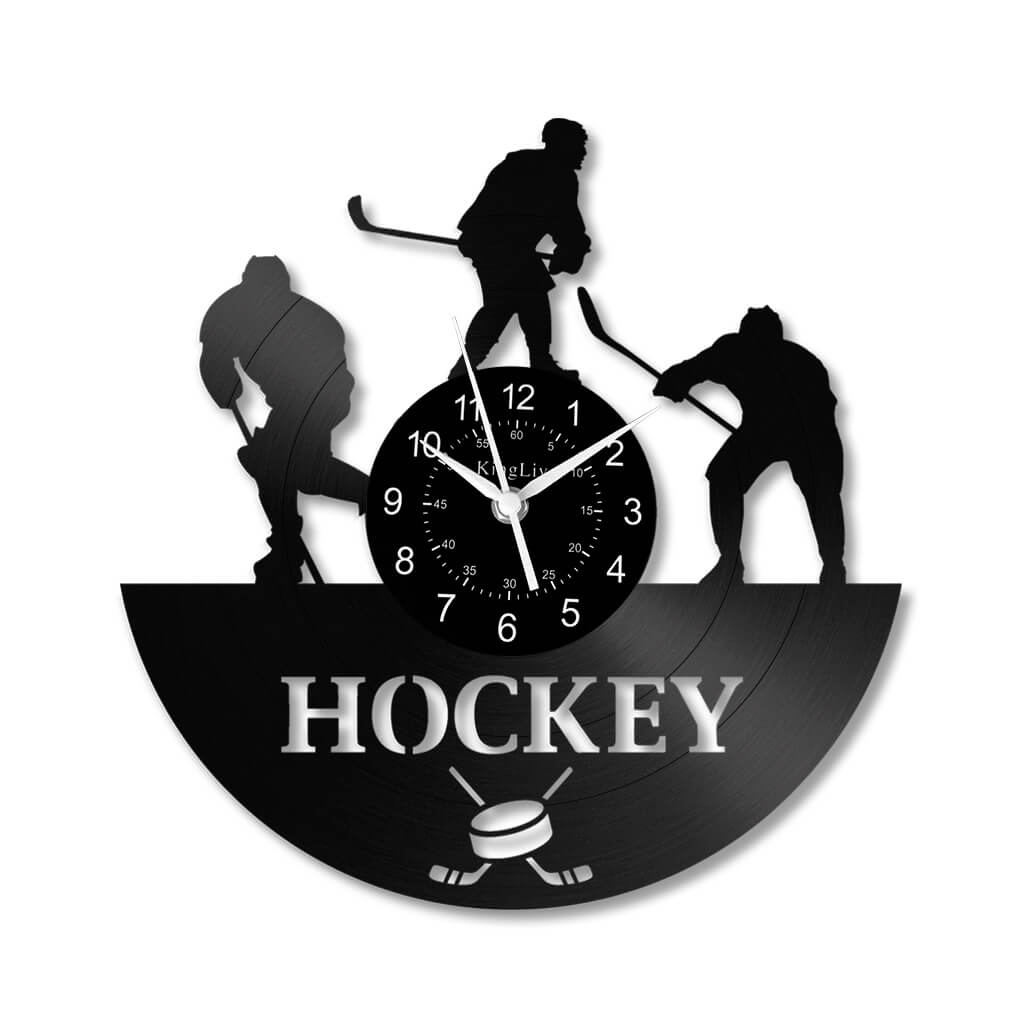 LED Vinyl Wall Clock | Hockey | 12''