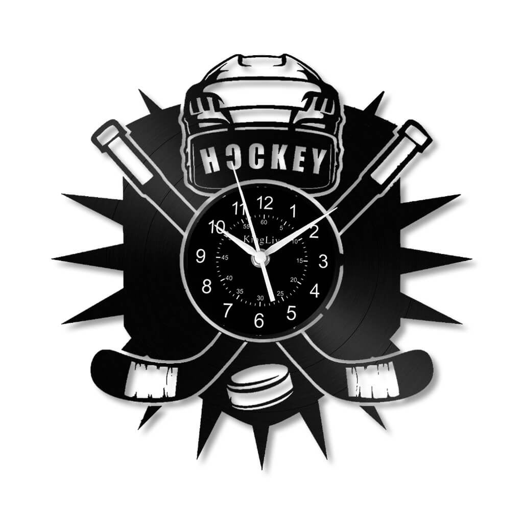 LED Vinyl Wall Clock | Hockey | 12''