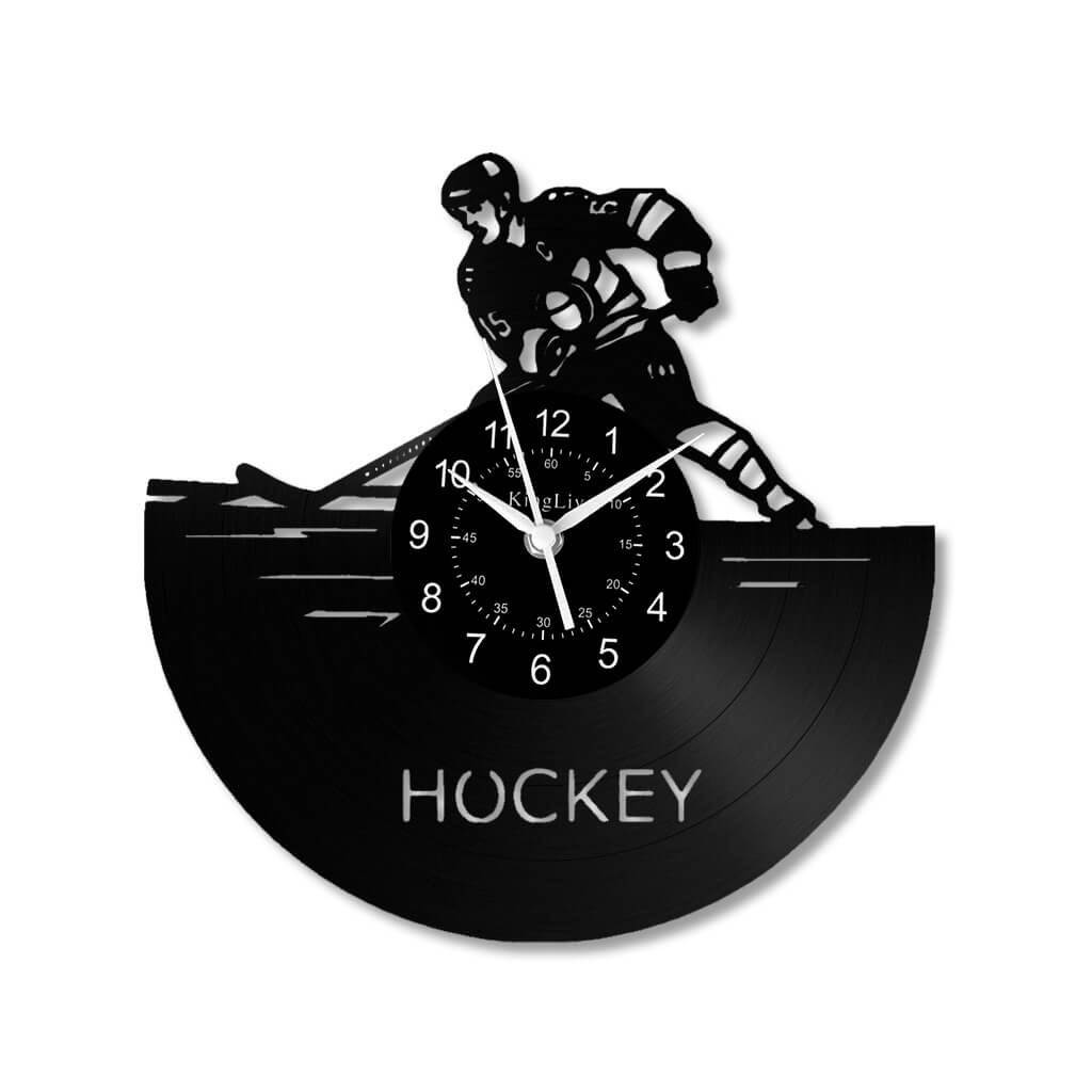 LED Vinyl Wall Clock | Hockey | 12''