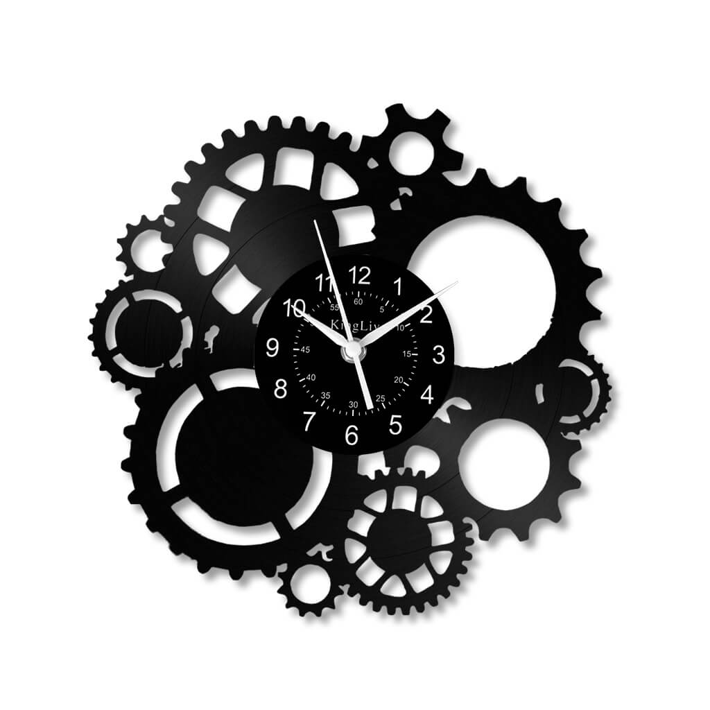 LED Vinyl Wall Clock | Steampunk | 12'' | 0022WPB