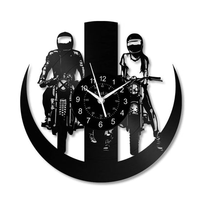 LED Vinyl Wall Clock | Dirt Bike Motocross | 12'' | 0287WPB