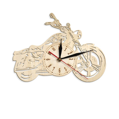Motorcycle Custom Wooden Wall Clock
