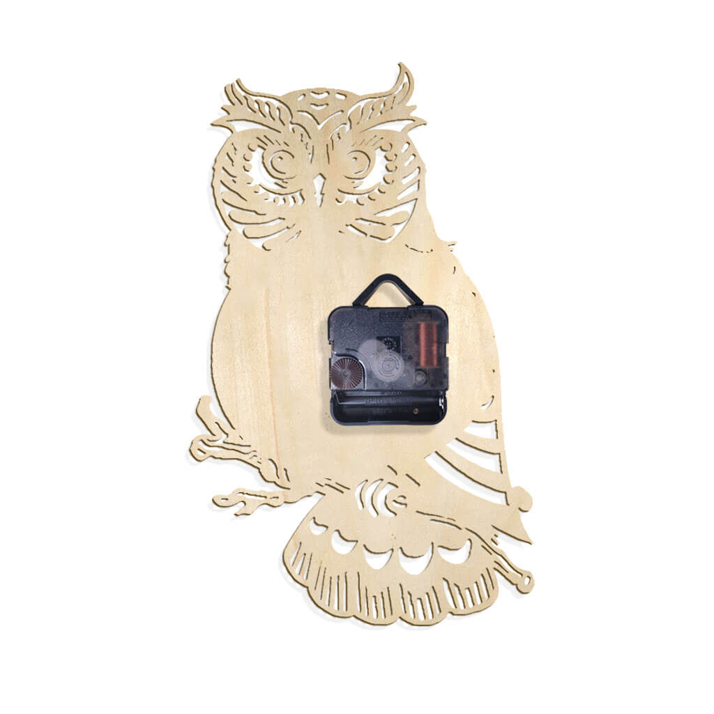 Owl Custom Wooden Wall Clock