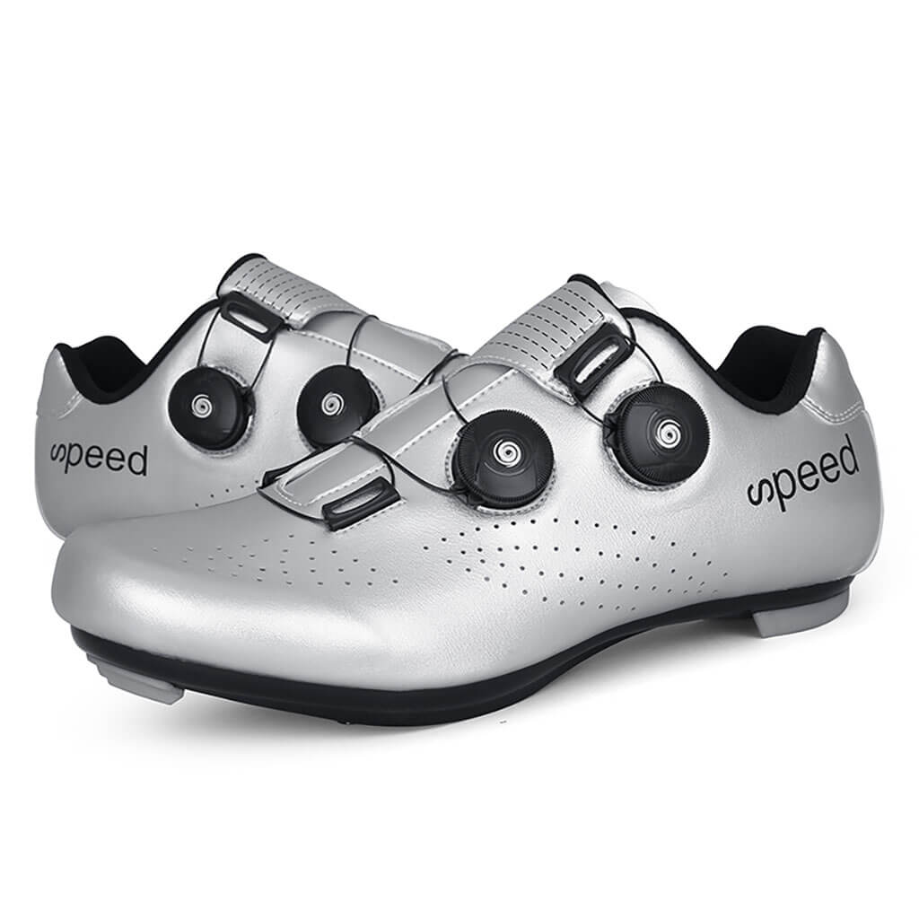 Silver Road Cycling Bike Spin Shoes
