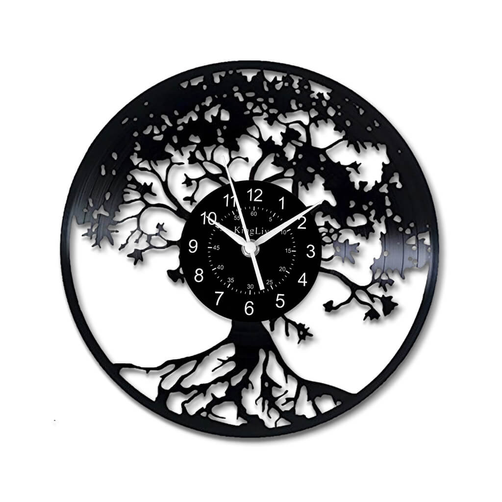 LED Vinyl Wall Clock | Tree of Life | 12'' | 0130WPB