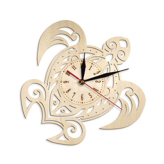 Turtle Custom Wooden Wall Clock