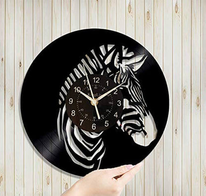 Zebra Led Vinyl Record Wall Clock