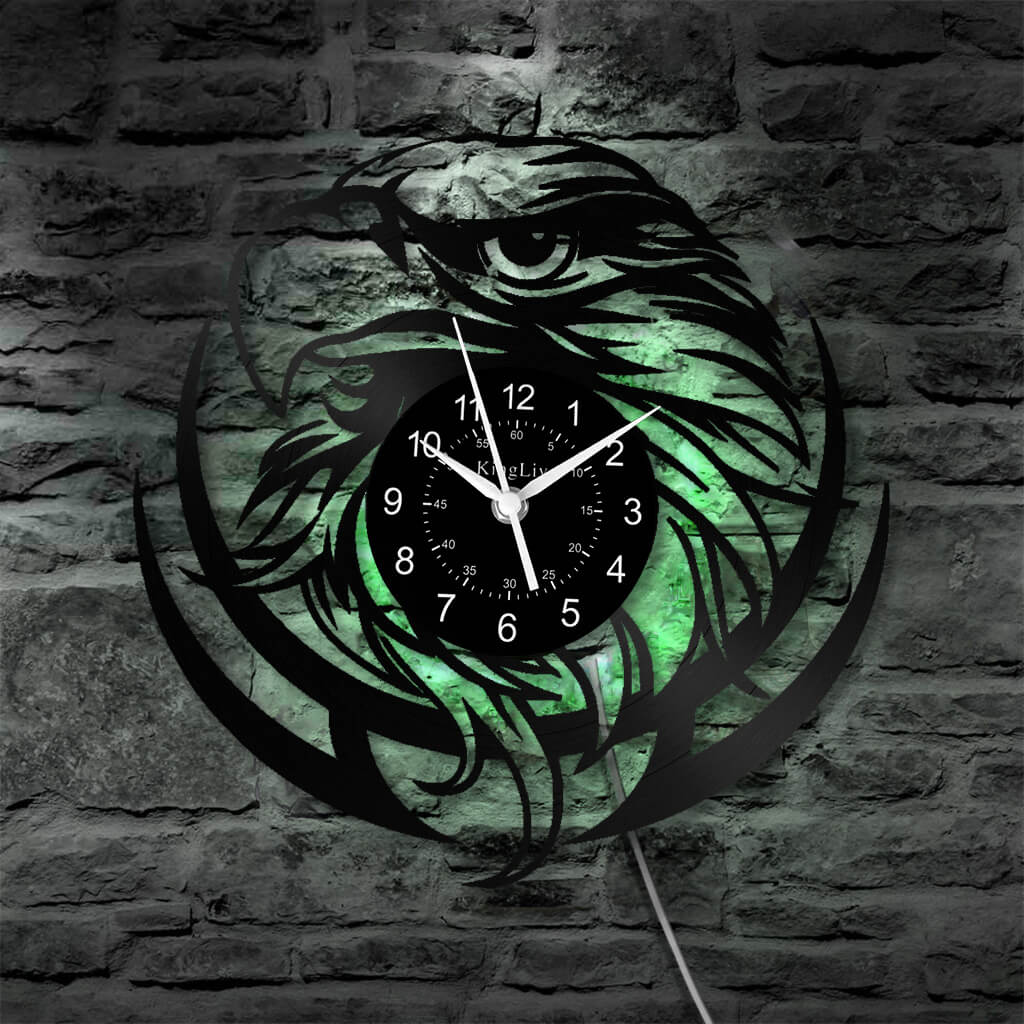LED Vinyl Wall Clock | Eagle | 12''