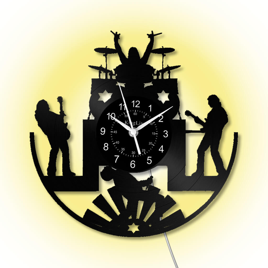 Vinyl Wall Clock | Band Music | 12'' | 0118WPB