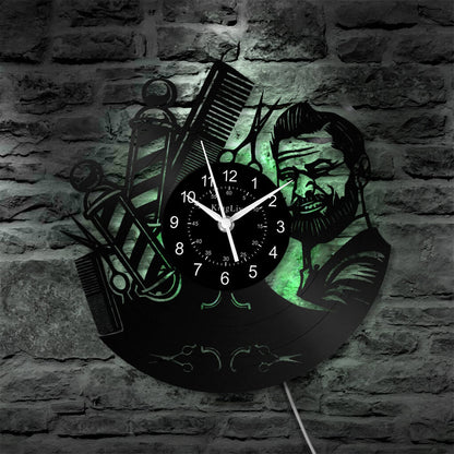 LED Vinyl Wall Clock | Nail Salon | Barber Shop | 12''