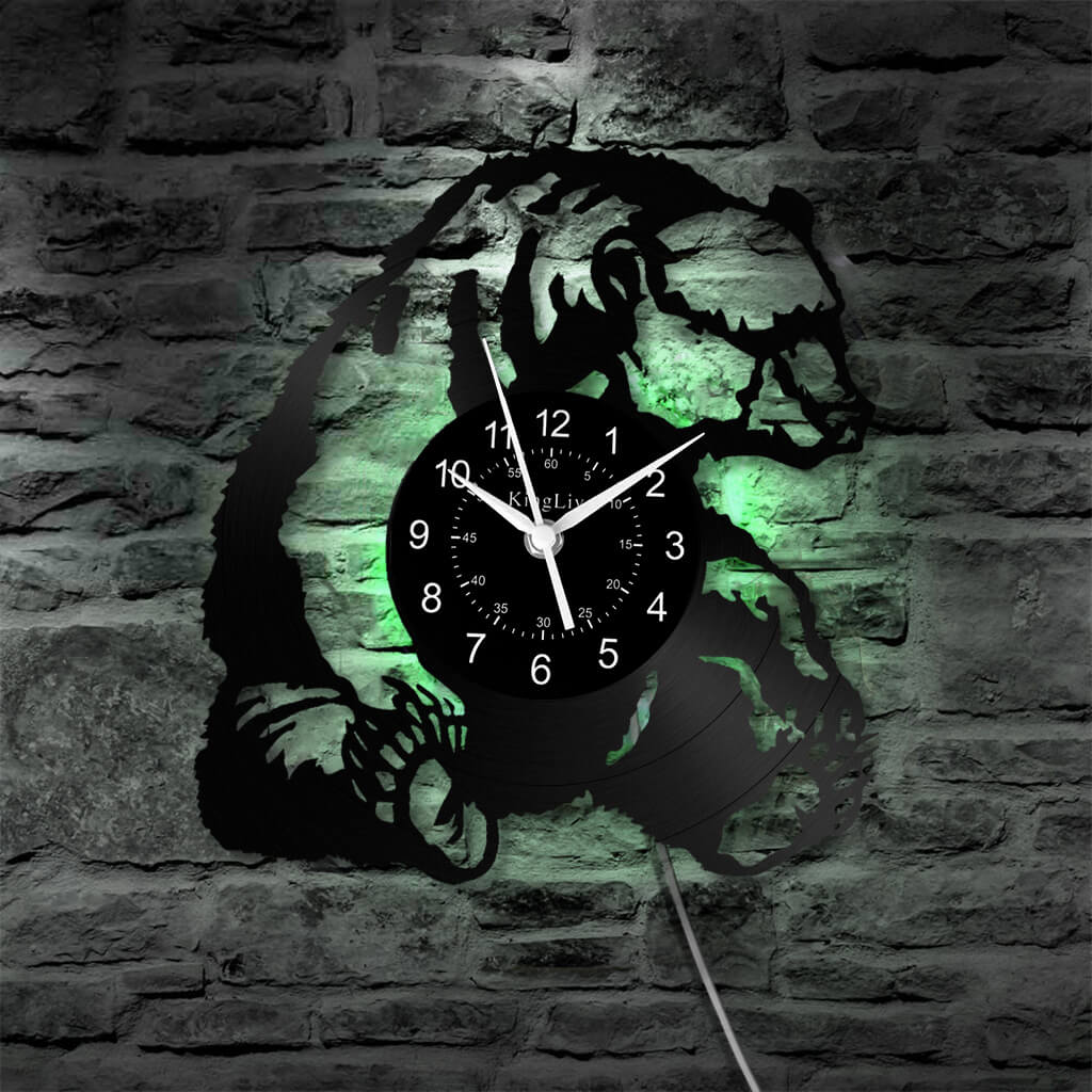 LED Vinyl Wall Clock | Bear | 12'' | 0294WPB