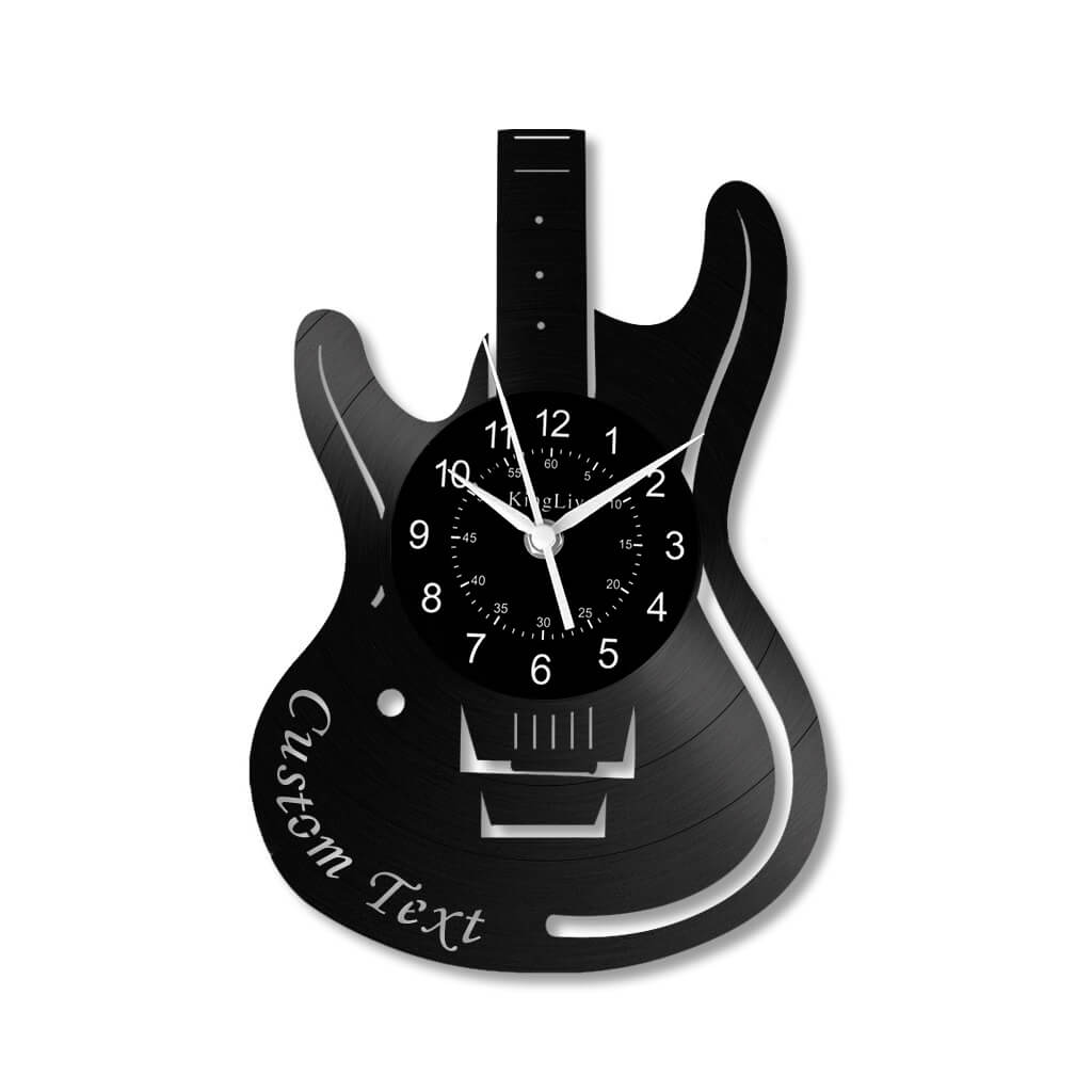 LED Vinyl Wall Clock | Guitar | 12'' | 0027WPB2