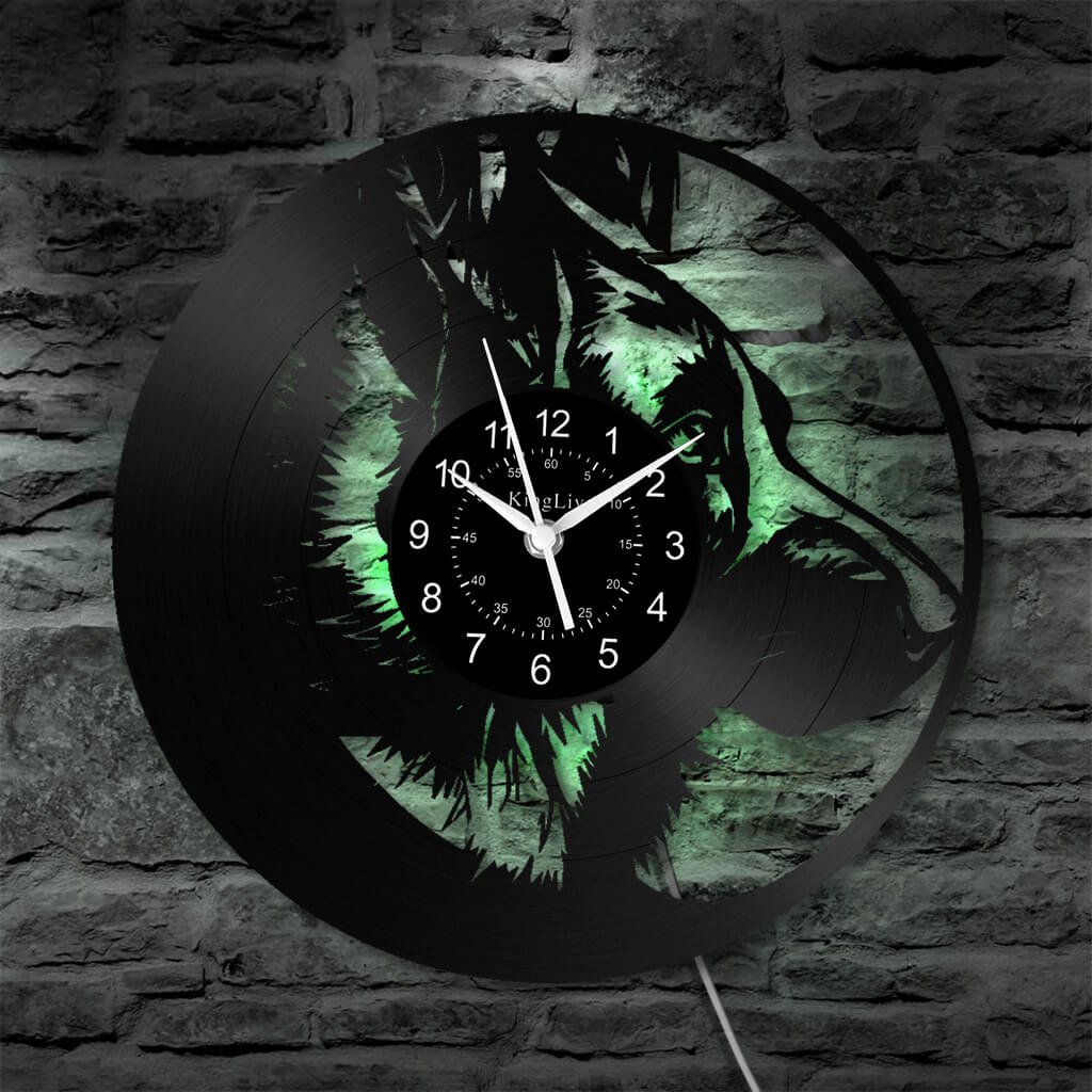 LED Vinyl Wall Clock | German Shepherd Dog | 12'' | 0240WPB
