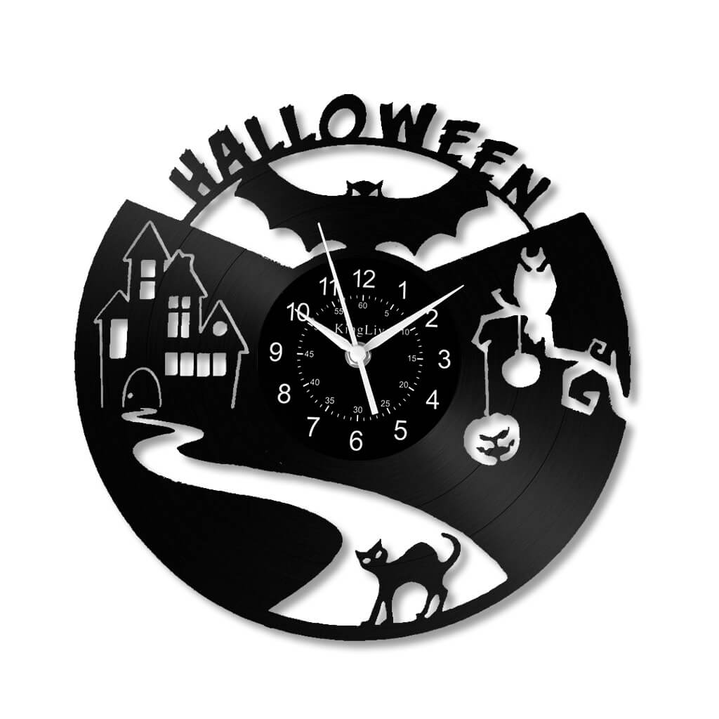 LED Vinyl Wall Clock | Halloween | 12''