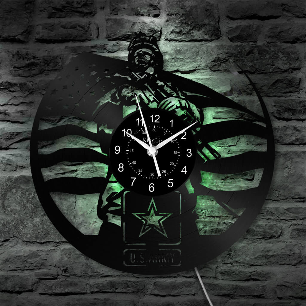 LED Vinyl Wall Clock | US Army | 12'' | 0274WPB