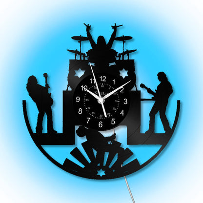 Vinyl Wall Clock | Band Music | 12'' | 0118WPB