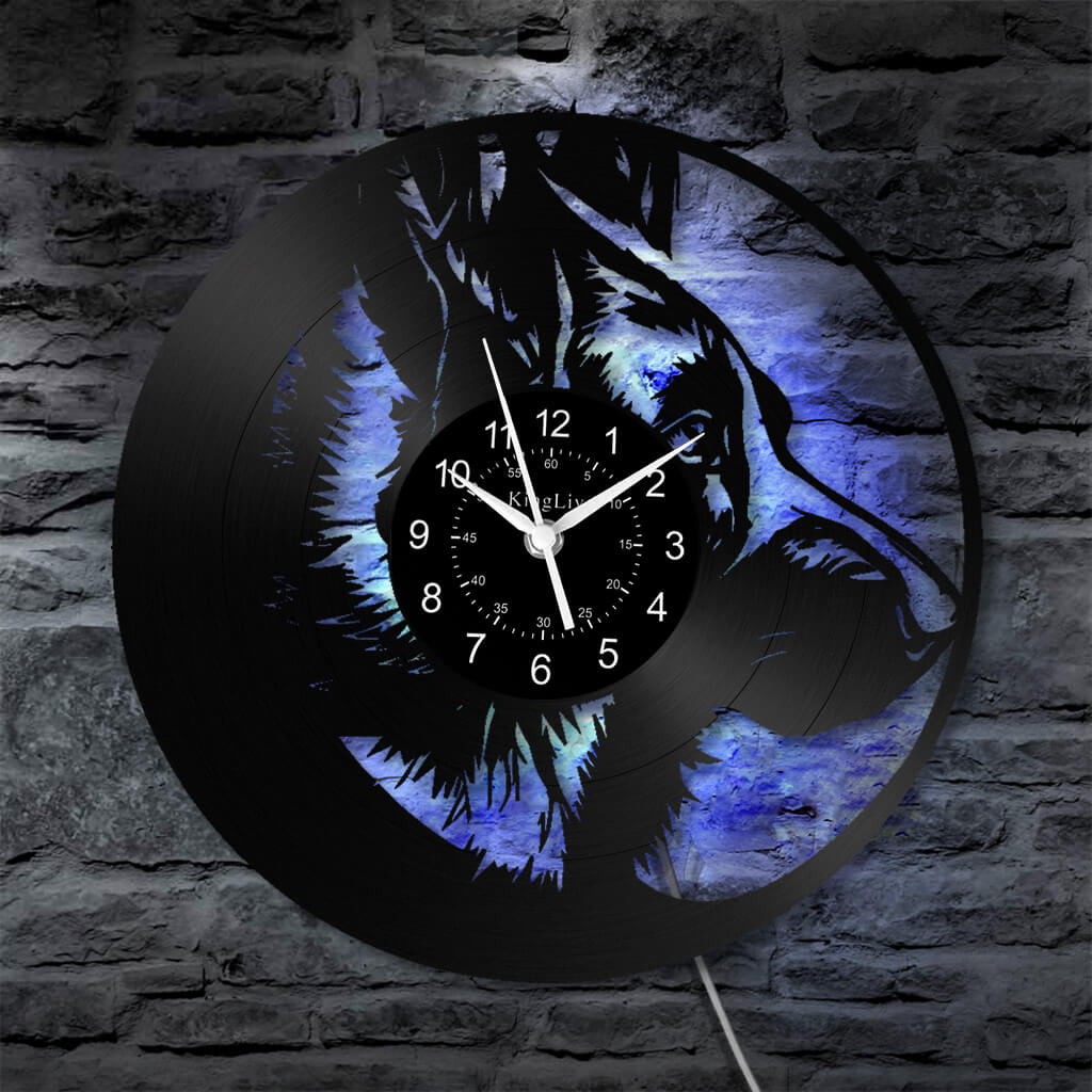 LED Vinyl Wall Clock | German Shepherd Dog | 12'' | 0240WPB