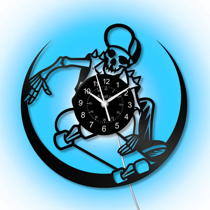LED Vinyl Wall Clock | Skateboarding | 12'' | 0301WPB