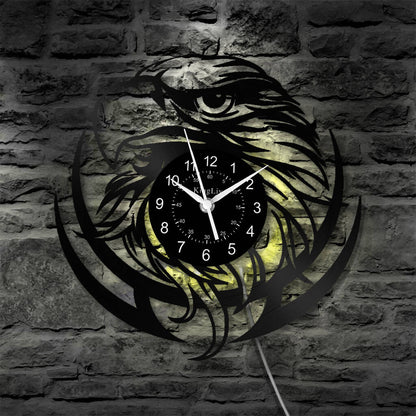LED Vinyl Wall Clock | Eagle | 12''