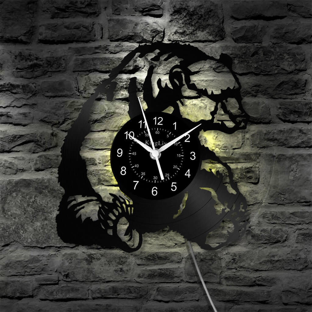 LED Vinyl Wall Clock | Bear | 12'' | 0294WPB