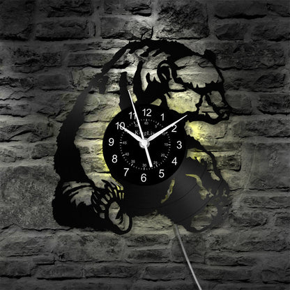 LED Vinyl Wall Clock | Bear | 12'' | 0294WPB