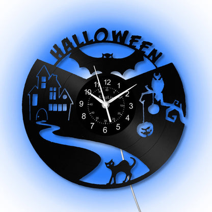 LED Vinyl Wall Clock | Halloween | 12''