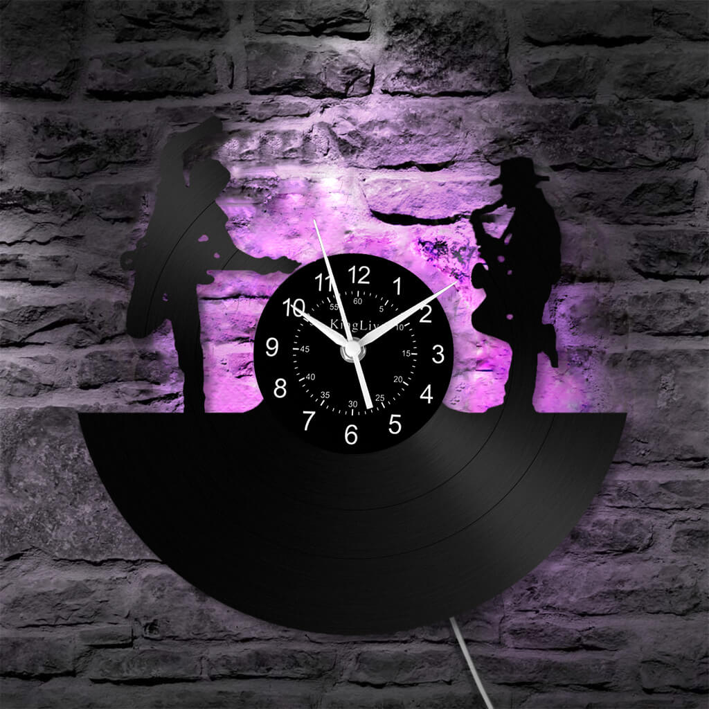 LED Vinyl Wall Clock | Music Band | 12'' | 0152WPB
