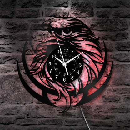 LED Vinyl Wall Clock | Eagle | 12''