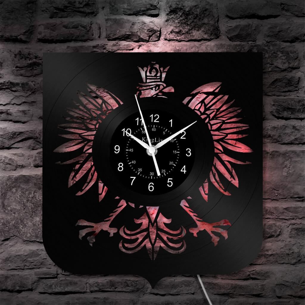 LED Vinyl Wall Clock | Eagle | 12''