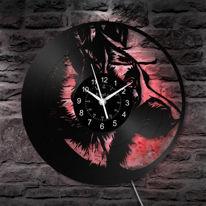 LED Vinyl Wall Clock | German Shepherd Dog | 12'' | 0240WPB