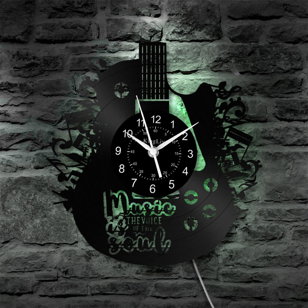 LED Vinyl Wall Clock | Guitar | 0156WPBN
