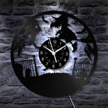LED Vinyl Wall Clock | Halloween | 12''