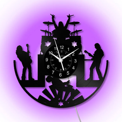Vinyl Wall Clock | Band Music | 12'' | 0118WPB